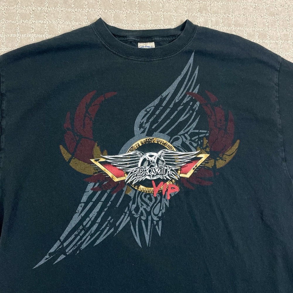 Vintage 2006 Aerosmith Shirt Mens XL Route Of All Evil Tour Concert Band Tshirt - Picture 3 of 7